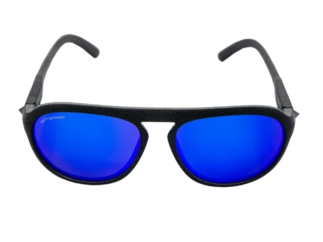 Mit Polymer-Pulver 3D-gedruckte Sonnenbrille.