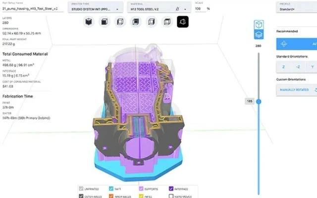 3D-Slicer-Software in Aktion.